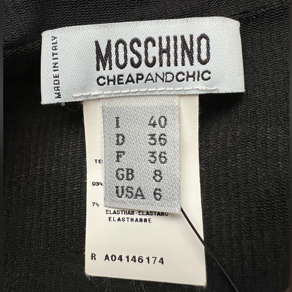 Moschino Cheap and Chic Vintage Knee-Length Silk Dress - Picture 8 of 9